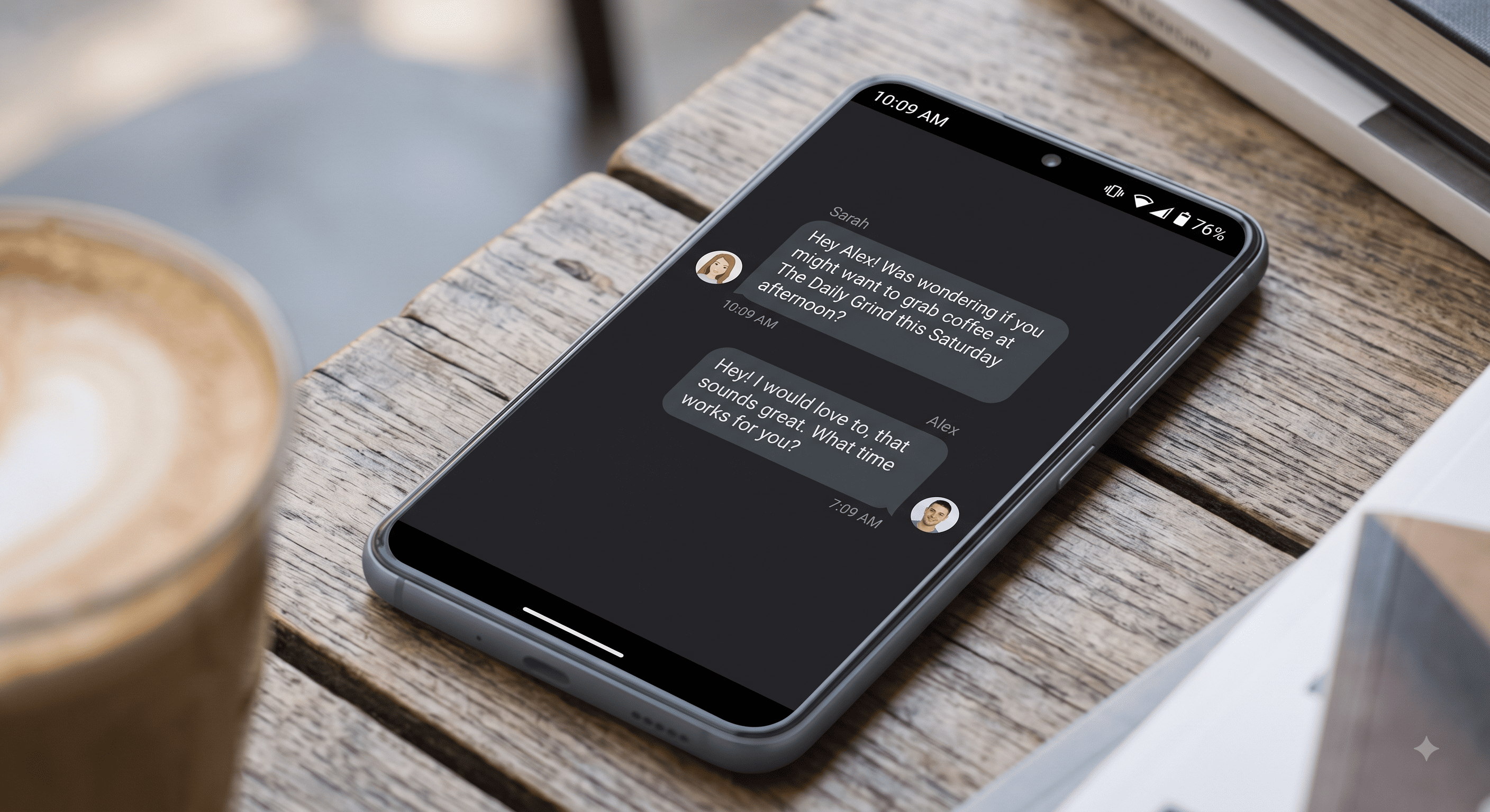 A phone screen showing a short message asking someone out on a date.