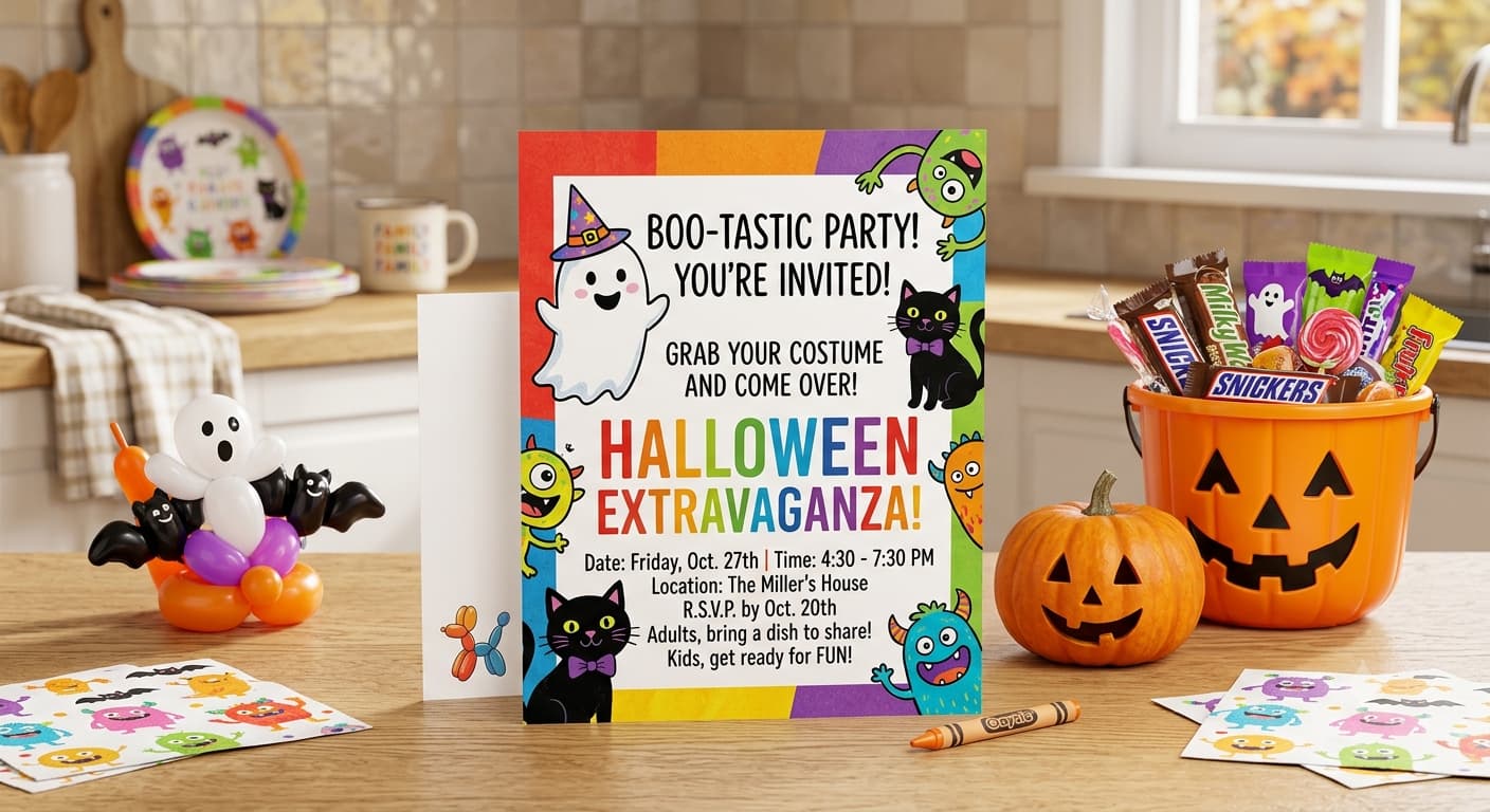 Kids' Halloween Party Invitation Wording: 40 Examples Parents Will Actually Read